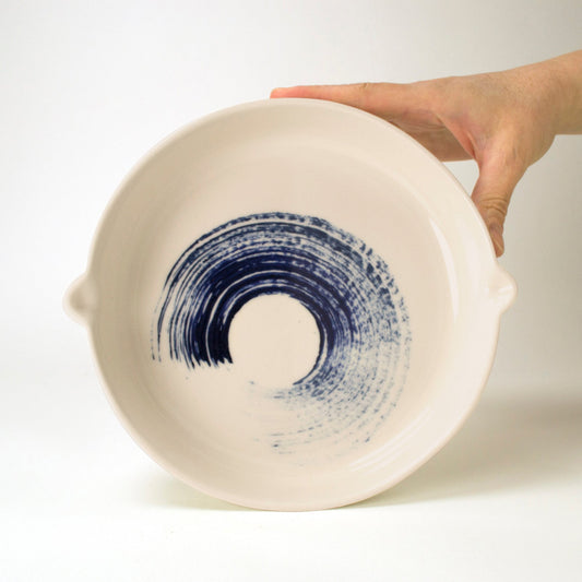 Assiette Vague bleue