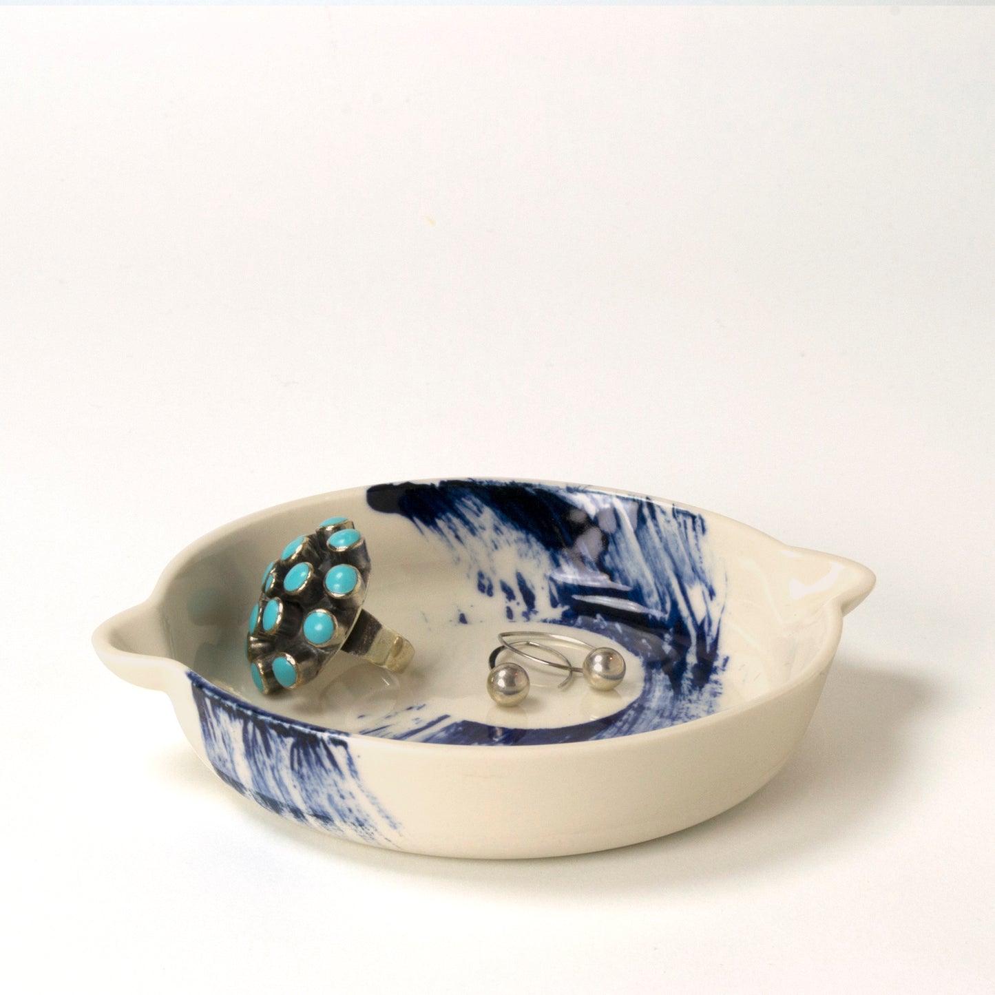 Mini assiette creuse Vague Bleue