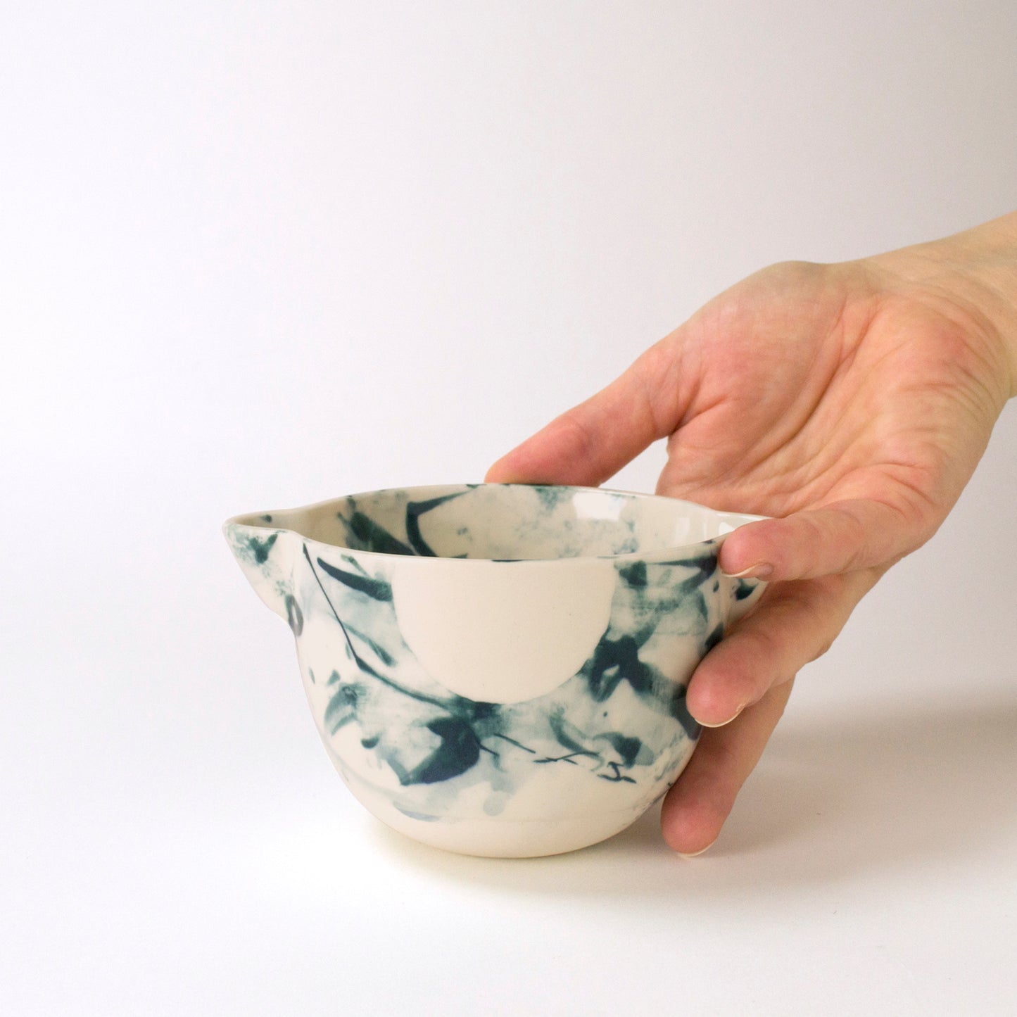 Bol à café aquarelle sarcelle