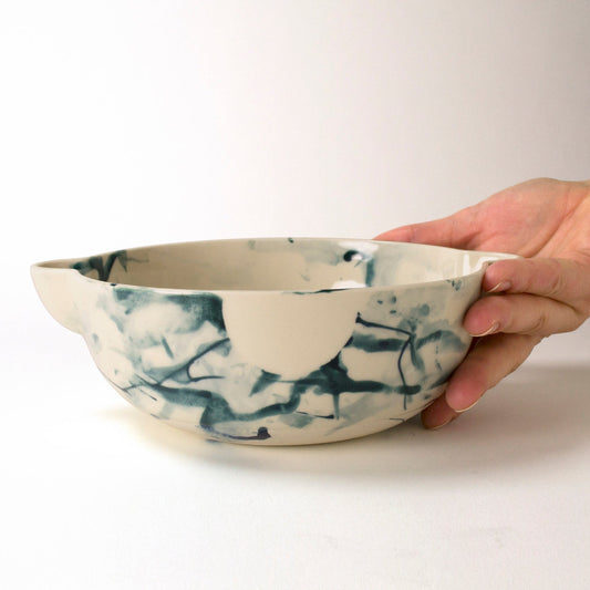 Bol à pâtes aquarelle sarcelle