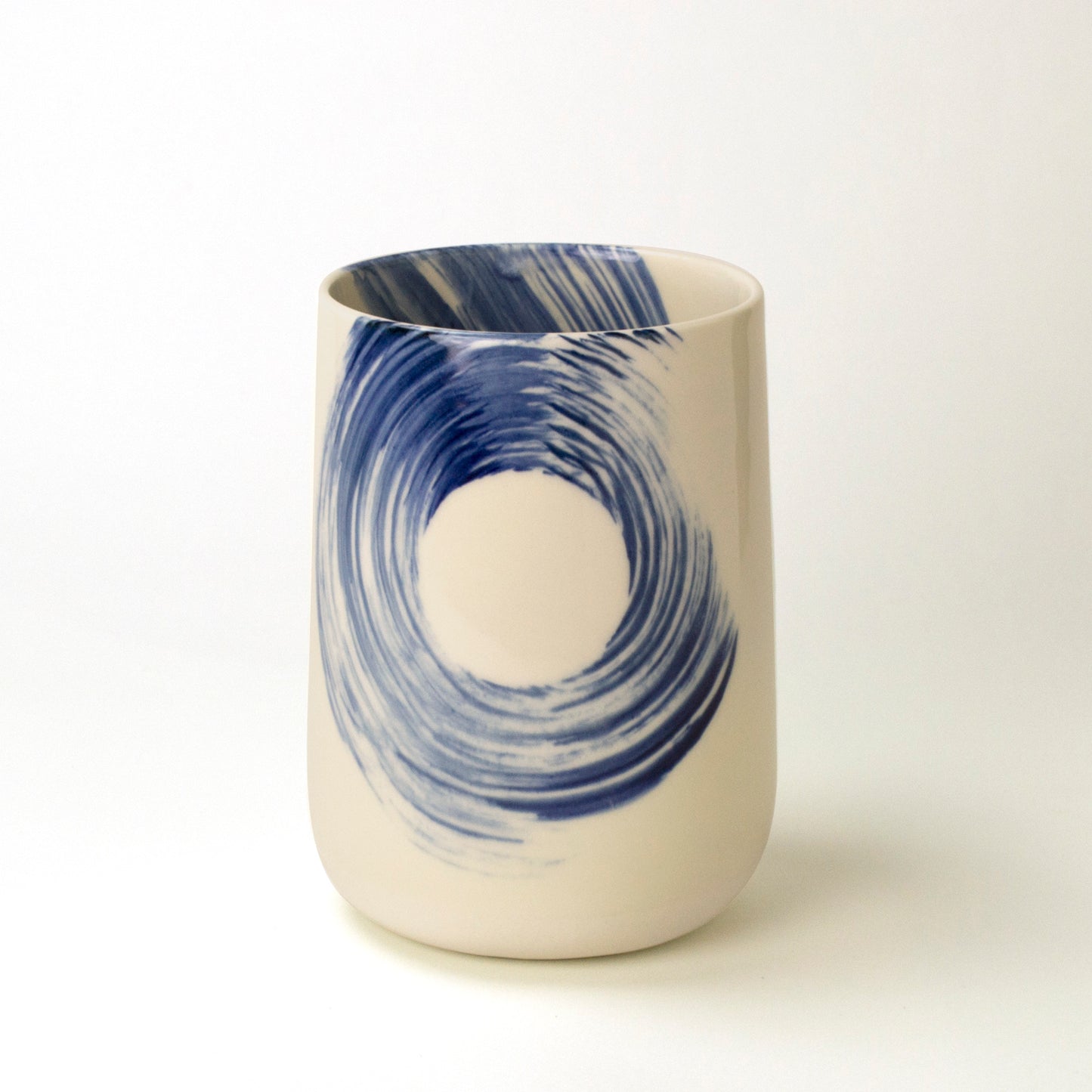 Vase droit Vague Bleue