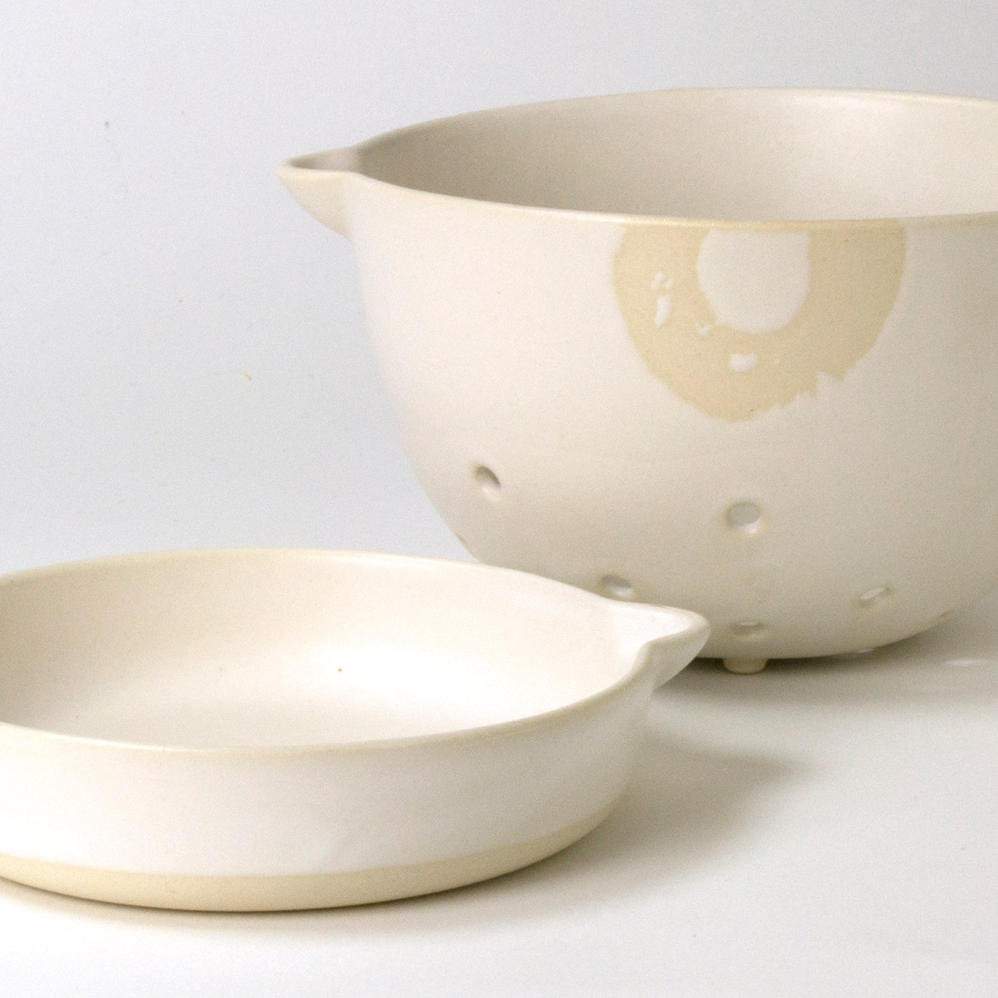 Mini assiette creuse blanche matte