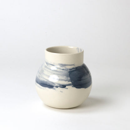 Mini vase Boule Vague Bleue