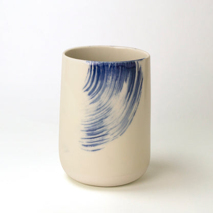 Vase droit Vague Bleue