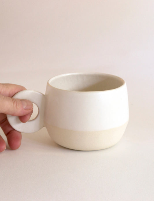 Tasse latte blanche matte