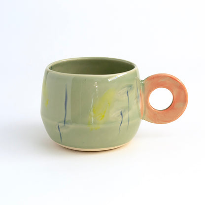 Tasse latte vert nénuphar