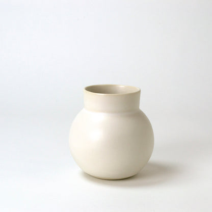 Mini vase Boule blanc mat