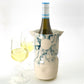 Grand vase à fleurs blanc mat